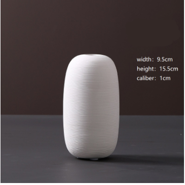 NOLYA White Ceramic Vase Collection