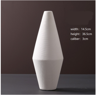 NOLYA White Ceramic Vase Collection
