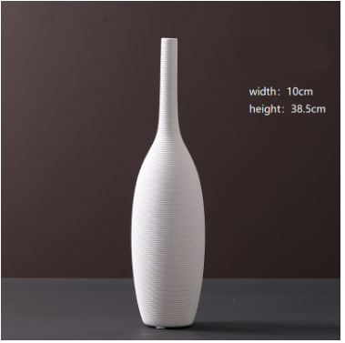 NOLYA White Ceramic Vase Collection