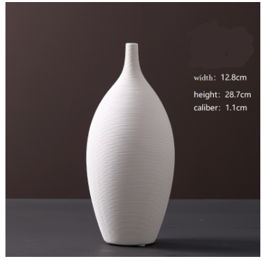 NOLYA White Ceramic Vase Collection