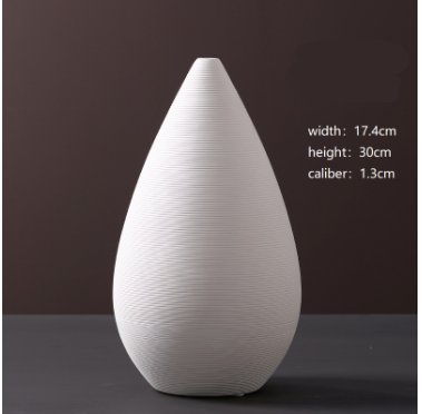 NOLYA White Ceramic Vase Collection