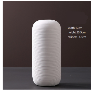 NOLYA White Ceramic Vase Collection
