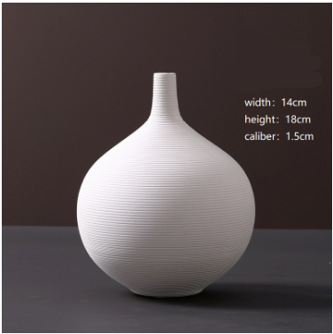 NOLYA White Ceramic Vase Collection